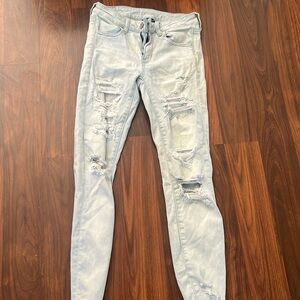 american eagle light blue jeans